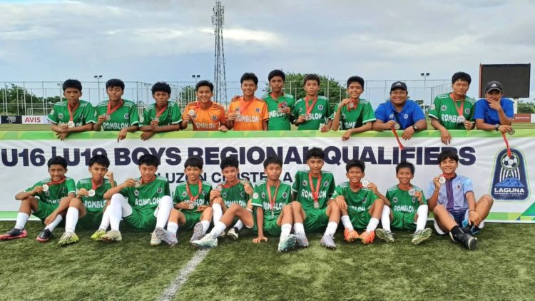 Team Romblon, 1st Runner-Up sa PFF Under 16 Boys Regional Qualifiers Luzon Cluster