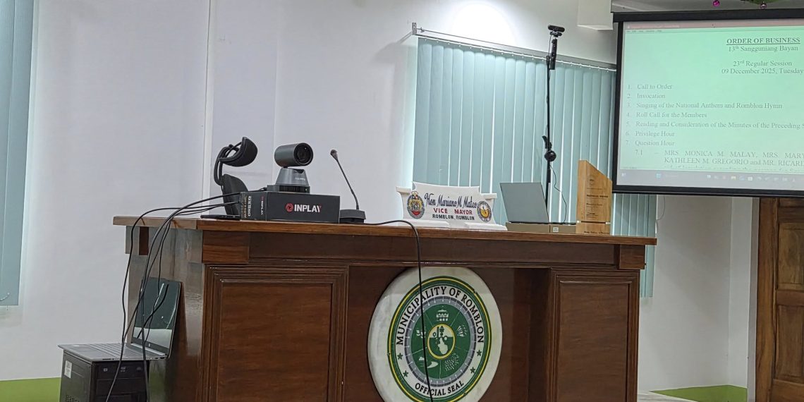 Sangguniang Bayan ng Romblon, inayawan ang livestream ng regular session