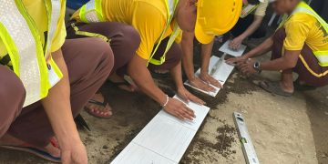 BJMP Odiongan, nagsasagawa ng tile setting training para sa mga PDL