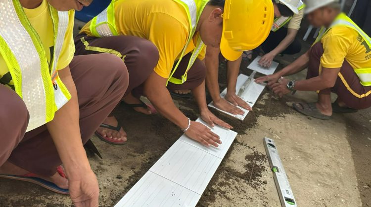 BJMP Odiongan, nagsasagawa ng tile setting training para sa mga PDL