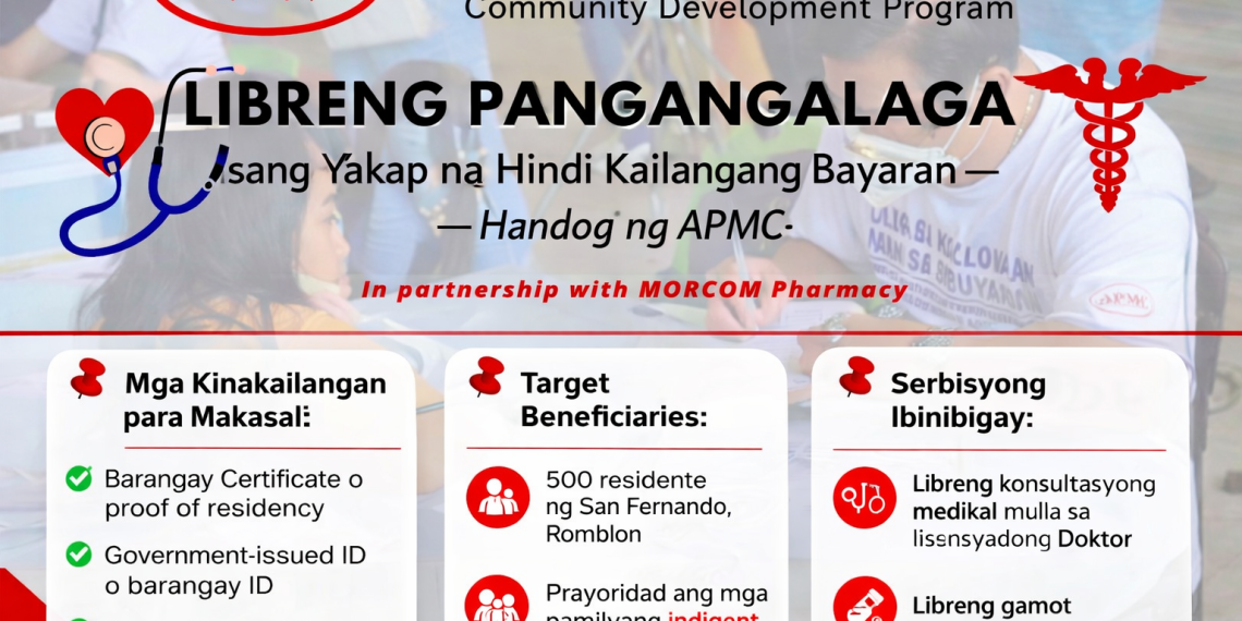 Libreng medical check-up, ilulunsad ng Altai Mining sa San Fernando, Romblon