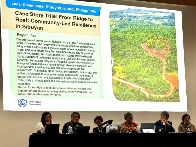 Galicha dinala ang boses ng Sibuyan sa UN climate meeting