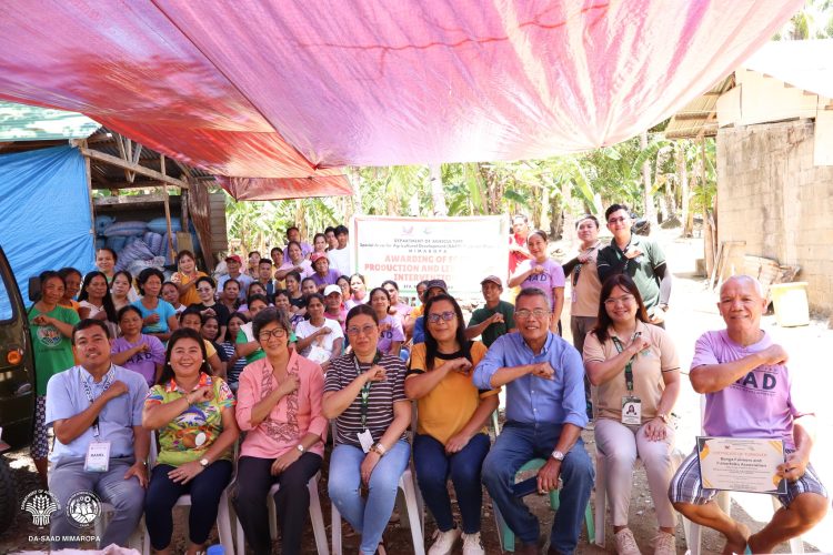 DA-SAAD, nagkaloob ng ₱1.94M livelihood support sa mga magsasaka sa Santa Maria