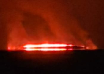 3 ektaryang damuhan sa Isabel Island sa Banton, nasunog