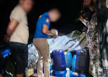 3 arestado sa iligal na transport ng LPG at gasolina sa Corcuera
