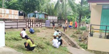 CAFGU, 4Ps beneficiaries nakiisa sa Brigada Eskwela sa Looc