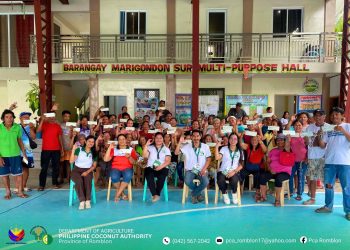 PCA namahagi ng mahigit ₱1.2-M insentibo sa mga magniniyog sa San Andres