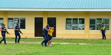 Magdiwang PNP nagsagawa ng active shooting simulation sa Agutay National High School