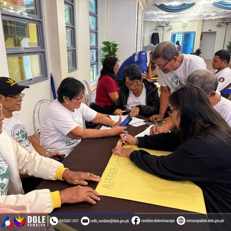 DOLE nagsanay ng 9 workers’ organizations sa Romblon