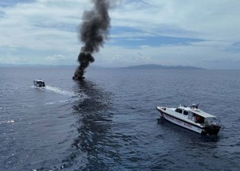 PCG naglabas ng safety advisory matapos masunog ang motor yacht sa San Fernando