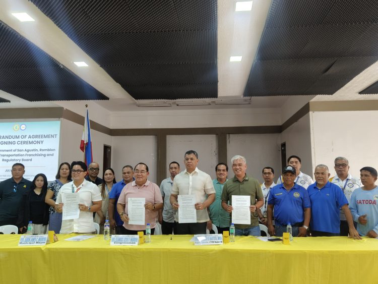 LTFRB at LGU San Agustin lumagda sa kasunduan para sa pagtatayo ng extension office sa Romblon