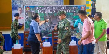PNP nag-turn over ng water system, palikuran at pasilidad sa Victoria, San Andres