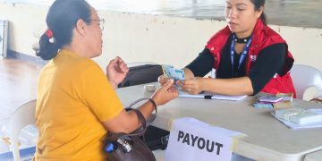 400 benepisyaryo sa Cajidiocan tumanggap ng food assistance sa ilalim ng AICS Program ng DSWD