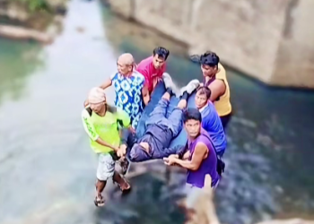 Dalawang motorsiklo nagkasagian; rider nahulog sa spillway sa Calatrava