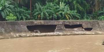 Tatlong flood control project sa Odiongan, Looc nasira sa malakas na agos ng tubig