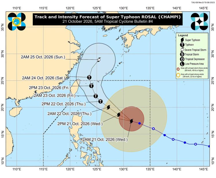 Super Typhoon Rosal, may dalang malakas na hanging ramdam hanggang Romblon