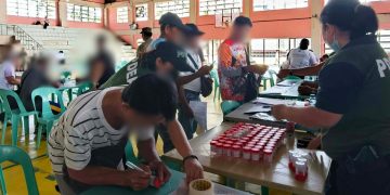 PDEA Romblon, nagsagawa ng random drug testing sa mga tricycle driver sa Odiongan