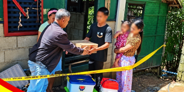 DSWD, naghatid ng tulong sa dalawang pamilyang nasalanta ng sunog sa Romblon