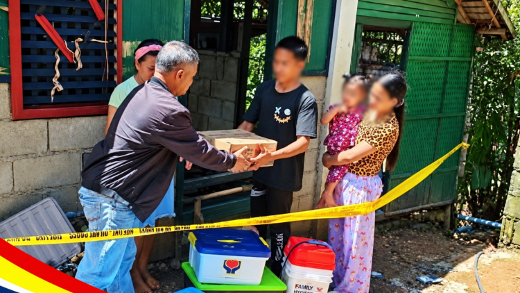 DSWD, naghatid ng tulong sa dalawang pamilyang nasalanta ng sunog sa Romblon